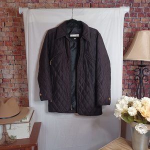 Jones New York Black Quilted Jacket, Small